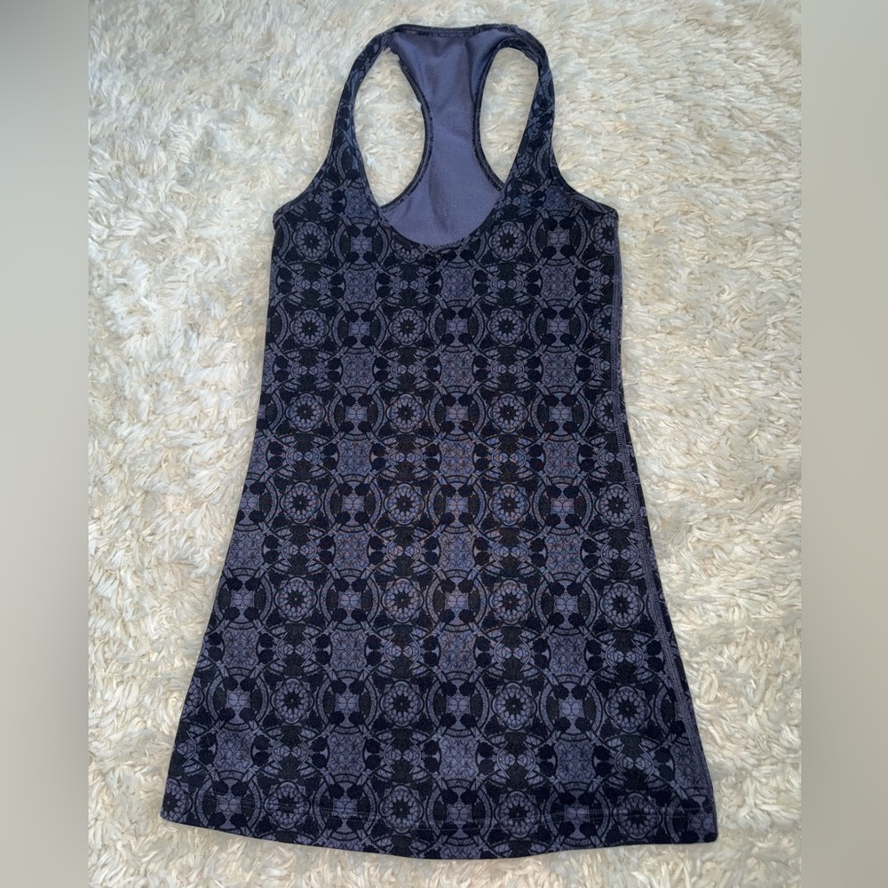lululemon athletica Black and purple Patterned Tank Top
